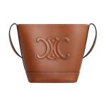 Celine Cuir Triomphe Klassikaline reljeefne kaunistus Sile lehmanahast koppkott Naiste kotid Pruun 198243DU3-04LU Basic Set (Bag+Dust Bag)