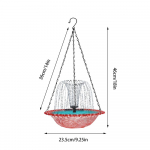 1 tk rippuv linnuvann p&auml;ikeselise veepurskkaevuga mitmeotstarbeline koolibrilaste vannikauss v&auml;listingimustes s&ouml;&ouml;tja ja joogikoht lindudele lilla