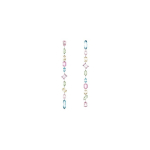 Swarovski Gema Vee tilgakujuline as&uuml;mmeetriline kaunistus Roodiumiga kaetud kunstkristallist k&otilde;rvar&otilde;ngad Naiste k&otilde;rvar&otilde;ngad Mitmev&auml;rviline 5656430 Box (Random Color)