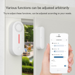 Nutikas WiFi ukse- ja aknaalarmi andur, nutika ukseanduri reaalajas helialarm, basseinialalarm laste turvalisuse jaoks, detektori turvaalarm