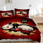 3 tk Pucca Voodipesukomplekt: T&auml;iuslik magamistoa v&otilde;i k&uuml;lalistetoa jaoks. Pehme ja mugav, ilma s&uuml;damikuta yy251031058 135x200cm