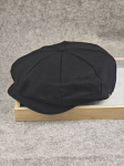 Kevad Suvi XXXXL 62cm Pluss Suur Suurus Linane-puuvillane Newsboy M&uuml;tsid Meeste Suur Pea Vabaaja Kaheksanurkne M&uuml;ts Kirjanduslik Retro Lame Baretid M 57-58cm must