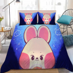 Kpop S-SKZOO Tekikott Komplekt Kodu Stiil Voodipesu Pehme Pesu Puuvillane Voodi 3 Osaline Komplekt &Uuml;li&otilde;pilaste &Uuml;hiselamu Kingitus 135x200cm