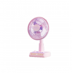 Lauaventilaator, Vaikne Elektriline Ventilaator, USB-laetav, Pikk Akuiga, Suur Labaga, Kaasaskantav V&auml;ike Ventilaator, Roosa, 175*160*279mm roosa