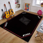 3D T-TAMA Trummivaip Vibratsioonivastane Libisemisvastane Vaip Elektroonilise Akustilise Trummikomplekti jaoks Kodustuudio Ruumi P&otilde;randamatt Libisemisvastane Ala 120x160cm