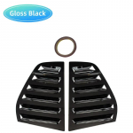 VW Golf 5 MK5 2003-2010 jaoks Auto Tagumine Kolmnurkne P&auml;ikesesirm Katte Kaitseriba Kleebised ABS Plastikust Tagaklaasi Akna Katik Gloss Black