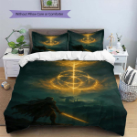 Elden Ring Nice Fan Gift Anime Mustriga Tekikoti Komplekt Igap&auml;evaseks Kasutamiseks Voodipesu Magamistoa Kaunistus Sisaldab Padjap&uuml;&uuml;re -xia98 135x200cm