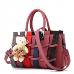 Moodne Klassikaline V&auml;rviplokk Punutud Disain Trendikas Elegantne Kudumiskott K&auml;ekott Naistele K&auml;ekott Ema Ostlemine Crossbody &Otilde;lakott tumeroosa v&auml;rv