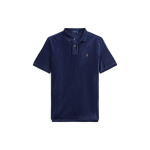 Polo Ralph Lauren S&uuml;gis/Talv 23 &Uuml;hev&auml;rviline Tikitud Logoga Kootud Sametine L&uuml;hikeste Varrukatega Polo S&auml;rk Meeste pealisr&otilde;ivad Tumesinine MNPOKNI1N822424-410 S blue