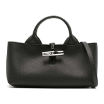 Longchamp Le Roseau H&otilde;bedane Riistvara V&auml;ike Vasikanahast &Otilde;la-Crossbody K&auml;ekott Naiste K&auml;ekotid Must 10280HFP001 Basic Set (Bag+Dust Bag)