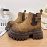 2026 Uued Madalad Naiste Ankle Boots Suede Platvorm Vabaaja Spordijalatsid Jalutamiseks Uued Talvesaapad Mugavad Moodsad Chelsea Naiste Saapad 35 brown