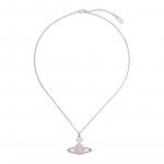 Vivienne Westwood Kika Messingist Kristall Saturni Logoga Ripatsiga Kaelakee Naiste H&otilde;bedane/Roosakaspurpurpunane 6302009402P550 h&otilde;be
