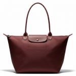 Longchamp LE PLIAGE ONE &uuml;hev&auml;rviline kl&otilde;pskinnitusega lukuga kott nailonist &otilde;lakott suur suurus unisex paaristiil veinipunane 1899979P87 punane