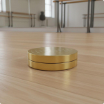 Uisutamise P&ouml;&ouml;rlev Alus Metallkonstruktsioon J&auml;&auml;lt Eemal P&ouml;&ouml;rlev Laud Sile P&ouml;&ouml;rlev Ketas Uisutajatele, Gold 80-23mm