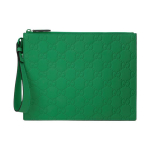 Gucci Double G Logo T&otilde;mblukuga Sulgemine Kummiefektiga Nahast Sidur Meeste sidur Roheline 771319-AAC39-3727 Basic Set (Bag+Dust Bag)