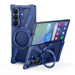 Oatsbasf Z Kogu Samsung Galaxy Z Fold 7 jaoks Kaitseraua Kogu 360&deg; P&ouml;&ouml;rleva Magnetilise Metallist Jalatugiga, Raamita Minimalistlik Kate Galaxy Z Fold7 sinine