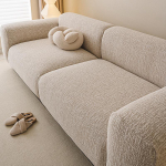 Hemp-stiilis elastne kriimustuskindel diivanikate: Libisemisvastane, Universaalne sobivus, Aastaringselt kaitsev 2026 Footstool (70x90cm)
