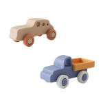 Beebi silikoonist autolelud Montessori beebiasjad Silikoonist beebihammastusm&auml;nguasi Auto 0-12 kuud Vasts&uuml;ndinu haridusm&auml;nguasi Silikoonklotsid