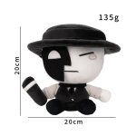 M&auml;nguk&auml;pp Surma k&auml;pp Kunstlikud pl&uuml;&uuml;slelusid 20 cm Kunstlik t&auml;idisnukk S&uuml;nnip&auml;evap&uuml;hade kingitused Perifeeria Dekoratsioon white
