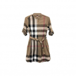 Burberry SS22 Naiste ruuduline kleit Pruun 80529281 12-No Original Gift Bag Or Gift Box pruun