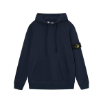 STON Basic &uuml;hev&auml;rviline kompassi embleemiga fliisist kapuutsiga pikkade varrukatega pullover meeste ja naiste jaoks XXL black