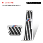 BMW M Power Pedaalikate Alumiiniumisulam Libisemisvastased Tarvikud BMW M E90 E60 F30 F10 E39 E36 F20 G30 G20 E87 E92 E91 jaoks / Kleebis