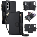 Ristkeha Kaardipesa Rahakott Klapp Nahast Kest Samsung Galaxy Z Fold8 Fold 8 jaoks Lai P&otilde;rutuskindel Magsafe'i jaoks Raamatualus Katte Galaxy Z Fold 8 must