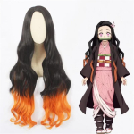 Anime Kamado Nezuko Cosplay Kost&uuml;&uuml;m Cosplay &Uuml;htne R&otilde;ivad Kimono Parukas Rekvisiidid Komplekt Halloweeni Kost&uuml;&uuml;m T&auml;iskasvanu kid120CM roosa