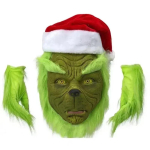 2024 Uus j&otilde;ulukost&uuml;&uuml;m Cosplay riided Riietu j&otilde;uluvanaks Kummaline roheliste juustega koletis Grinch Peo esinemiskost&uuml;&uuml;m XL brown