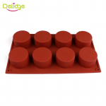 Silikoonvorm 8 auguga &uuml;mmargune 3D k&auml;sitsi valmistatud koogikesi tarretisega k&uuml;psisega minimuffin isetegemise k&uuml;psetust&ouml;&ouml;riistad