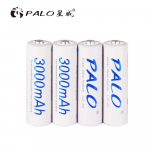 PALO 4tk AA 2A laetav aku 1,2V ni-mh 3000mAh taskulambi MP3/MP4 m&auml;ngija jaoks 4pcs