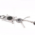 Les Tr&eacute;sors De Lily [F0998] - Collier Cr&eacute;ateur 'Kilimanjaro' Argent&eacute; h&otilde;be