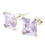 Les Tr&eacute;sors De Lily [G1942] - Boucles Argent 'Essentiel' Lavande lilla