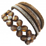 Les Tr&eacute;sors De Lily [P5369] &ndash; pruun Sissi disainik&auml;ev&otilde;ru (2 p&ouml;&ouml;ret) oranž