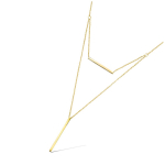 Les Tr&eacute;sors De Lily [Q4033] - kullatud  Chor&eacute;ographie  kaelakee - 38 ja 45 cm - 35x1 mm kuld