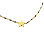 Les Tr&eacute;sors De Lily [R0210] - Disainer teraskaelakee  Une Etoile est N&eacute;e  must kuld - 10x10 mm must