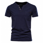 Kasuta Giraffe Summer Simple Casual T-s&auml;rk Meeste Moesuund Spordi T-s&auml;rk Meeste Nupuga Meeste T-s&auml;rk Slim Cotton Pocket Meeste T-s&auml;rk XL tumesinine v&auml;rv