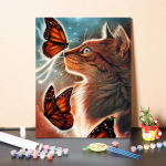 K&auml;sitsi maalitud numbrid &Otilde;limaal Digitaalne &otilde;limaal L&otilde;uend Kodukaunistus DIY Maalimine numbrite j&auml;rgi 40x50cm no frame