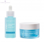 Cute Press 8 Hours Full time Sleep Booster Serum 30 ml & Overnight Mask 50 g. - Thai Skin Care 30 ml & 50 g. sinine