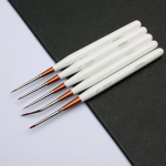 Mini nailonist peene joonega v&auml;rvipintsel 5 tk / komplekt, valge k&auml;sitsi joonistuspintsli pliiats, eriti peene joonega v&auml;rvimispintsel kunsti&uuml;li&otilde;pilaste kunstnikule