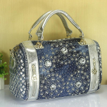 Naine Denim K&auml;ekotid Kotid Vintage Rhinestone &Otilde;lakotid Naiste v&auml;ikesed kotid teksad Bolsas Naised naistele