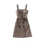 S&uuml;gis-talvine uued pikkade varrukatega kootud kampsun-pullover Topid + Tweed Blend ruuduline l&uuml;hike kleit 2-osaline komplekt Naiste komplektid v&ouml;&ouml;ga S