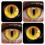 Eyeshare 1paar v&auml;rvilised kontaktl&auml;&auml;tsed silmadele Anime Cosplay v&auml;rvilised l&auml;&auml;tsed Halloweeni hullud l&auml;&auml;tsed Eye Beauty meigil&auml;&auml;tsed