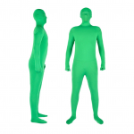 Kogu keha pildistamine Chromakey roheline &uuml;likond unisex t&auml;iskasvanutele m&otilde;eldud roheline keha&uuml;likond Stretch kost&uuml;&uuml;m foto jaoks 180cm roheline