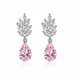 SACE GEMS Klassikaline vasesulamist tsirkoon K&otilde;rvar&otilde;ngad Naiste Ehted Pulmalubadus Peokink roosa