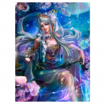 5D isetehtud teemantmaal Lillehaldjas ristpistes t&auml;ispuuritud &uuml;mmargune teemanttikandid mosaiikkunst kivide kaunistuse pilt Full Round 20x30CM