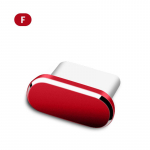USB-t&uuml;&uuml;pi C tolmuvastane pistik, USB-C-pordi pistiku tolmukatted, mis sobivad C-t&uuml;&uuml;pi laadijatega type-c punane