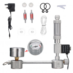 Akvaariumi DIY CO2 generaatoris&uuml;steemi komplekt CO2 generaatori s&uuml;steem koos solenoidklapiga mullide loenduri ja s&uuml;sinikdioksiidi kontrollimise reaktori komplekt taimedele Akvaarium with Solenoid Bubble Counter & Check Valve-UK PLUG