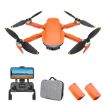Kaameraga GPS-droon 4K kahe kaameraga 5GWifi FPV harjadeta mootor koos hoiukotiga, &uuml;ks v&otilde;ti 1 battery oranž