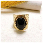 Les Tr&eacute;sors De Lily [R6359] - mustast kullast 'Cl&eacute;opatra' terasest disains&otilde;rmus - 20 mm must